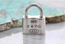 Load image into Gallery viewer, Tiffany &amp; Co. 1837 Silver Padlock Charm Pendant
