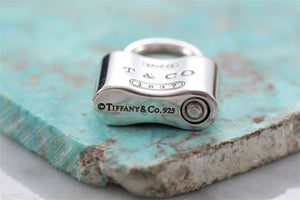 Tiffany & Co. 1837 Silver Padlock Charm Pendant