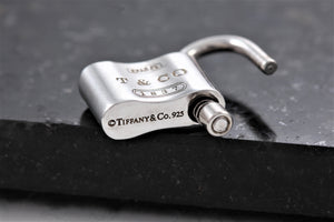 Tiffany & Co. 1837 Silver Padlock Charm Pendant