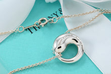 Load image into Gallery viewer, Tiffany &amp; Co. Elsa Peretti Silver Large Eternal Circle Necklace
