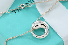 Load image into Gallery viewer, Tiffany &amp; Co. Elsa Peretti Silver Large Eternal Circle Necklace
