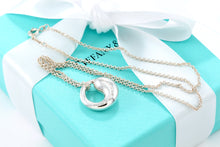 Load image into Gallery viewer, Tiffany &amp; Co. Elsa Peretti Silver Large Eternal Circle Necklace
