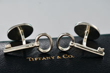 Load image into Gallery viewer, Tiffany &amp; Co. Silver Oval Key Men&#39;s Cufflinks
