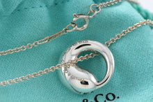 Load image into Gallery viewer, Tiffany &amp; Co. Elsa Peretti Silver Large Eternal Circle Necklace
