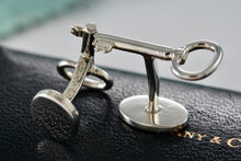 Load image into Gallery viewer, Tiffany &amp; Co. Silver Oval Key Men&#39;s Cufflinks
