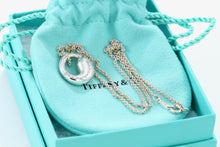Load image into Gallery viewer, Tiffany &amp; Co. Elsa Peretti Silver Large Eternal Circle Necklace
