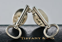 Load image into Gallery viewer, Tiffany &amp; Co. Silver Oval Key Men&#39;s Cufflinks
