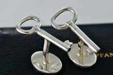 Load image into Gallery viewer, Tiffany &amp; Co. Silver Oval Key Men&#39;s Cufflinks
