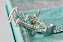 Load image into Gallery viewer, Tiffany &amp; Co. Silver Oval Key Men&#39;s Cufflinks
