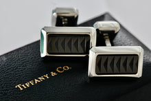 Load image into Gallery viewer, Tiffany &amp; Co. Paloma Picasso Stainless Steel Titanium Caliper Cufflinks
