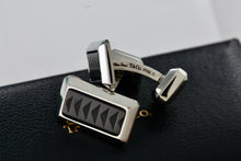 Load image into Gallery viewer, Tiffany &amp; Co. Paloma Picasso Stainless Steel Titanium Caliper Cufflinks
