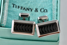 Load image into Gallery viewer, Tiffany &amp; Co. Paloma Picasso Stainless Steel Titanium Caliper Cufflinks
