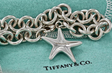 Load image into Gallery viewer, Tiffany &amp; Co. Silver Turquoise Bead Starfish Charm 7.5&quot; Bracelet
