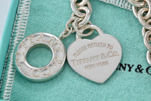 Load image into Gallery viewer, Return To Tiffany &amp; Co. Silver Heart Charm 10mm Link Toggle 7.5&quot; Bracelet
