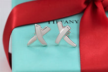 Load image into Gallery viewer, Tiffany &amp; Co. Paloma Picasso Silver &#39;&#39;X&#39;&#39; Stud Earrings
