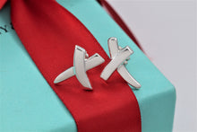 Load image into Gallery viewer, Tiffany &amp; Co. Paloma Picasso Silver &#39;&#39;X&#39;&#39; Stud Earrings
