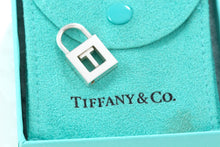Load image into Gallery viewer, Tiffany &amp; Co. Silver Letter &quot;T&quot; Padlock Pendant
