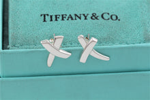 Load image into Gallery viewer, Tiffany &amp; Co. Paloma Picasso Silver &#39;&#39;X&#39;&#39; Stud Earrings
