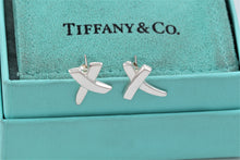 Load image into Gallery viewer, Tiffany &amp; Co. Paloma Picasso Silver &#39;&#39;X&#39;&#39; Stud Earrings
