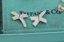 Load image into Gallery viewer, Tiffany &amp; Co. Paloma Picasso Silver &#39;&#39;X&#39;&#39; Stud Earrings
