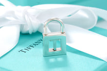 Load image into Gallery viewer, Tiffany &amp; Co. Silver Letter &quot;T&quot; Padlock Pendant
