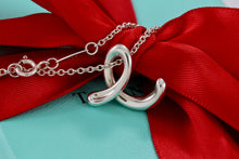 Load image into Gallery viewer, Tiffany &amp; Co. Elsa Peretti Silver Alphabet XL Letter &quot;E&quot; Pendant Necklace
