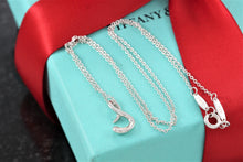 Load image into Gallery viewer, Tiffany &amp; Co. Elsa Perett Silver Alphabet Letter &quot;S&quot; Pendant Necklace
