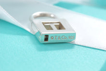 Load image into Gallery viewer, Tiffany &amp; Co. Silver Letter &quot;T&quot; Padlock Pendant
