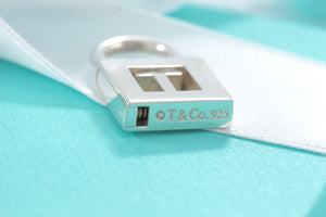 Tiffany & Co. Silver Letter "T" Padlock Pendant