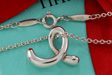 Load image into Gallery viewer, Tiffany &amp; Co. Elsa Peretti Silver Alphabet XL Letter &quot;E&quot; Pendant Necklace

