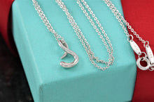 Load image into Gallery viewer, Tiffany &amp; Co. Elsa Perett Silver Alphabet Letter &quot;S&quot; Pendant Necklace
