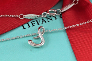 Tiffany & Co. Elsa Perett Silver Alphabet Letter "S" Pendant Necklace