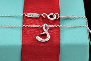 Tiffany & Co. Elsa Perett Silver Alphabet Letter "S" Pendant Necklace