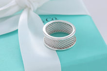 Load image into Gallery viewer, Tiffany &amp; Co. Silver Mesh Bar Ring
