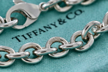 Load image into Gallery viewer, Tiffany &amp; Co. Silver 8mm Chain Link Clasp 7.5&quot; Charm Bracelet
