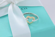 Load image into Gallery viewer, Tiffany &amp; Co. 18K Gold &amp; Silver Heart Ring
