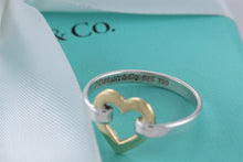 Load image into Gallery viewer, Tiffany &amp; Co. 18K Gold &amp; Silver Heart Ring
