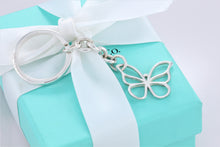 Load image into Gallery viewer, Tiffany &amp; Co. Silver Nature Butterfly Keychain
