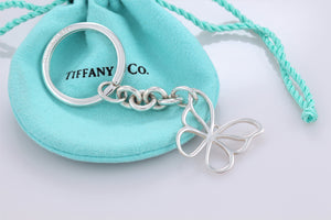 Tiffany & Co. Silver Nature Butterfly Keychain