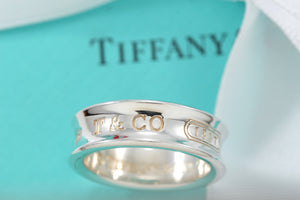 Tiffany & Co. 1837 Silver Wide Band Ring