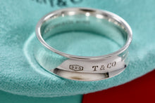 Load image into Gallery viewer, Tiffany &amp; Co. 1837 Silver Wide Band Ring Men Size 11 New Version
