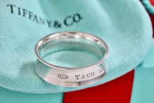 Load image into Gallery viewer, Tiffany &amp; Co. 1837 Silver Wide Band Ring Men Size 11 New Version
