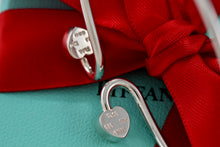 Load image into Gallery viewer, Tiffany 18K Gold &amp; Silver Interlocking Hearts Bangle Bracelet
