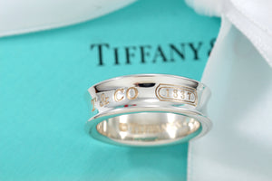 Tiffany & Co. 1837 Silver Wide Band Ring