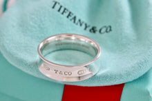 Load image into Gallery viewer, Tiffany &amp; Co. 1837 Silver Wide Band Ring Men Size 11 New Version
