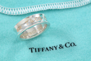 Tiffany & Co. 1837 Silver Wide Band Ring