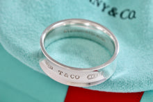 Load image into Gallery viewer, Tiffany &amp; Co. 1837 Silver Wide Band Ring Men Size 11 New Version
