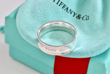 Load image into Gallery viewer, Tiffany &amp; Co. 1837 Silver Wide Band Ring Men Size 11 New Version
