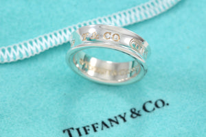 Tiffany & Co. 1837 Silver Wide Band Ring