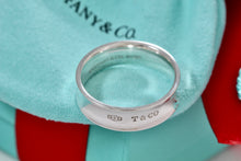 Load image into Gallery viewer, Tiffany &amp; Co. 1837 Silver Wide Band Ring Men Size 11 New Version
